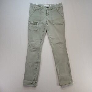 Anthropologie Hei Hei Pants Womens 28 Sage Green Straight Utility Pant